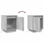 Mesillas de noche con luces LED 2 uds gris sonoma 38x34x50 cm de , Mesitas de noche - Ref: Foro24-861276, Precio: 85,18 €, De...
