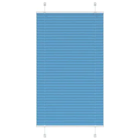 Estor Plisado azul 80x100 cm Tela Ancho 79,4 cm Poliéster by , Blinds and blinds - Ref: Foro24-4015173, Price: 13,89 €, Disco...