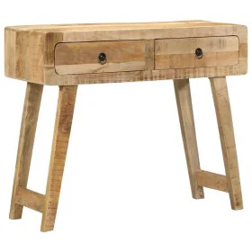 Mesa consola madera maciza de mango rugosa 90x32x75 cm by , Side tables - Ref: Foro24-4104519, Price: 181,92 €, Discount: %