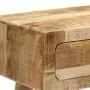 Mesa consola madera maciza de mango rugosa 90x32x75 cm by , Side tables - Ref: Foro24-4104519, Price: 181,92 €, Discount: %