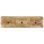 Mueble de TV de pared madera maciza mango rugosa 100x32x25 cm von , CD- und DVD-Speicher - Ref: Foro24-4104527, Preis: 185,41...