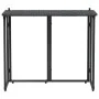 Mesa de jardín plegable de ratán sintético negra 90x51x75 cm von , Gartentische - Ref: Foro24-4108254, Preis: 82,35 €, Rabatt: %