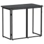 Mesa de jardín plegable de ratán sintético negra 90x51x75 cm von , Gartentische - Ref: Foro24-4108254, Preis: 82,35 €, Rabatt: %