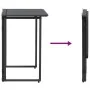 Mesa de jardín plegable de ratán sintético negra 90x51x75 cm von , Gartentische - Ref: Foro24-4108254, Preis: 82,35 €, Rabatt: %