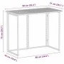 Mesa de jardín plegable de ratán sintético negra 90x51x75 cm von , Gartentische - Ref: Foro24-4108254, Preis: 82,35 €, Rabatt: %