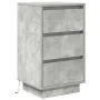 Mesilla de noche con luces LED gris hormigón 38x34x65 cm by , Nightstands - Ref: Foro24-861304, Price: 77,62 €, Discount: %