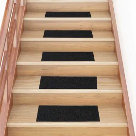 Alfombrillas escaleras autoadhesivas 30uds negro 60x25 cm by , Stair mats - Ref: Foro24-3365705, Price: 64,08 €, Discount: %