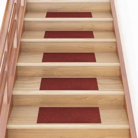 Alfombrillas escaleras autoadhesivas 30uds rojas 60x25 cm by , Stair mats - Ref: Foro24-3365707, Price: 58,96 €, Discount: %