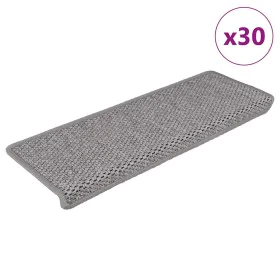 Alfombra autoadhesiva escalera sisal 30 uds 65x21x4 cm plateado by , Stair mats - Ref: Foro24-3365883, Price: 170,21 €, Disco...