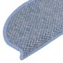 Alfombra autoadhesiva escalera sisal 30 uds 65x21x4 cm azul de , Alfombrillas para escalones - Ref: Foro24-3365874, Precio: 1...