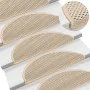 Alfombra autoadhesiva escalera sisal 30 uds 56x17x3 cm Berber by , Stair mats - Ref: Foro24-3365869, Price: 163,52 €, Discoun...
