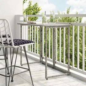 Mesa de jardín plegable gris 90x51x75 cm ratán sintético von , Gartentische - Ref: Foro24-4108256, Preis: 80,22 €, Rabatt: %