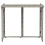 Mesa de jardín plegable gris 90x51x75 cm ratán sintético by , Garden tables - Ref: Foro24-4108256, Price: 80,01 €, Discount: %