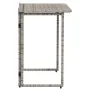Mesa de jardín plegable gris 90x51x75 cm ratán sintético by , Garden tables - Ref: Foro24-4108256, Price: 80,01 €, Discount: %