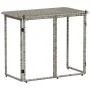 Mesa de jardín plegable gris 90x51x75 cm ratán sintético by , Garden tables - Ref: Foro24-4108256, Price: 80,01 €, Discount: %