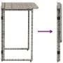 Mesa de jardín plegable gris 90x51x75 cm ratán sintético by , Garden tables - Ref: Foro24-4108256, Price: 80,01 €, Discount: %