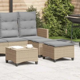 Taburetes de jardín con cojines 2 uds beige 55x55x36 cm von , Hocker für den Außenbereich - Ref: Foro24-4108249, Preis: 126,7...