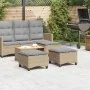 Taburetes de jardín con cojines 2 uds beige 55x55x36 cm von , Hocker für den Außenbereich - Ref: Foro24-4108249, Preis: 126,7...