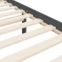 Grauer Massivholzbettrahmen mit Kopfteil 200x200 cm von vidaXL, Betten und Lattenroste - Ref: Foro24-3194398, Preis: 172,06 €...