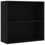 Estantería de madera de ingeniería negra 80x30x76,5 cm by , Bookcases and shelves - Ref: Foro24-801000, Price: 50,61 €, Disco...