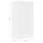 Estantería de madera de ingeniería blanca 40x24x75 cm von , Bücherregale und Regale - Ref: Foro24-800819, Preis: 37,72 €, Rab...