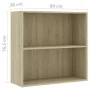Estantería de madera de ingeniería roble Sonoma 80x30x76,5 cm von , Bücherregale und Regale - Ref: Foro24-801002, Preis: 49,8...
