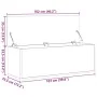 Caja de almacenaje madera ingeniería gris hormigón 102x35x35 cm by , Storage trunks - Ref: Foro24-840691, Price: 84,91 €, Dis...