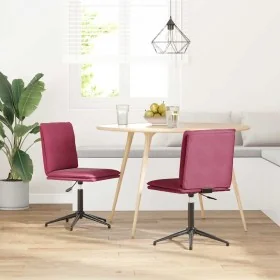 Sillas de comedor 2 unidades terciopelo rojo tinto by , dining chairs - Ref: Foro24-3315372, Price: 113,72 €, Discount: %