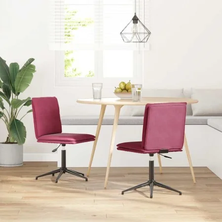 Sillas de comedor 2 unidades terciopelo rojo tinto von , Essstühle - Ref: Foro24-3315372, Preis: 113,72 €, Rabatt: %