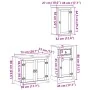 Juego de muebles de baño Corona 3 pzas madera maciza pino von , Badezimmermöbel - Ref: Foro24-3334633, Preis: 242,98 €, Rabat...