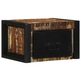Mesilla de noche multicolor 40x35x25 cm madera maciza reciclada by , Nightstands - Ref: Foro24-4015946, Price: 68,61 €, Disco...