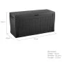 Baúl de almacenamiento para exteriores Keter "Comfy" 270L antracita von , Aufbewahrungsboxen für den Außenbereich - Ref: Foro...