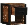 Mesilla de noche multicolor 40x35x40 cm madera maciza reciclada by , Nightstands - Ref: Foro24-4015952, Price: 158,86 €, Disc...