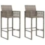 Set bar jardín sin cojines 3 pzas ratán sintético acacia gris von , Gartensets - Ref: Foro24-3328887, Preis: 382,95 €, Rabatt: %