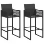 Set bar jardín sin cojines 3 pzas ratán sintético acacia negro von , Gartensets - Ref: Foro24-3328885, Preis: 359,30 €, Rabat...