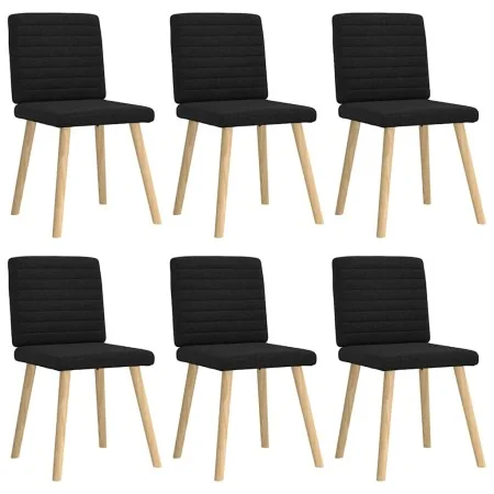 Sillas de comedor giratorias 6 unidades tela negras von , Essstühle - Ref: Foro24-3315546, Preis: 296,00 €, Rabatt: %