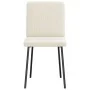 Sillas de comedor 6 unidades de terciopelo crema de , Sillas de comedor - Ref: Foro24-3315565, Precio: 245,13 €, Descuento: %