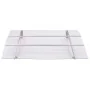 Marquesina para puerta PC plata y transparente 150x90 cm PET de , Toldos - Ref: Foro24-144829, Precio: 116,23 €, Descuento: %