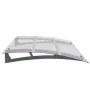Marquesina para puerta PC plata y transparente 150x90 cm PET de , Toldos - Ref: Foro24-144829, Precio: 116,23 €, Descuento: %