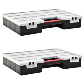 Caja compartimentos 2 uds divisores plástico 460x325x80 mm by , Toolboxes - Ref: Foro24-146272, Price: 34,17 €, Discount: %