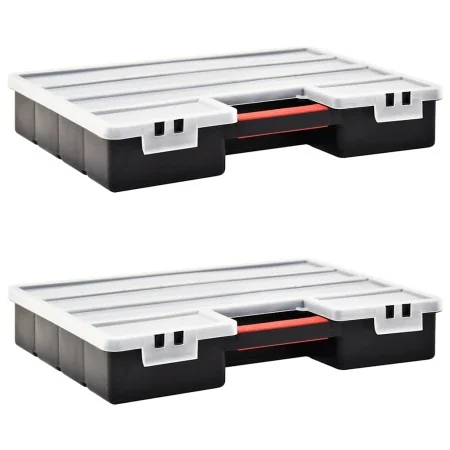 Caja compartimentos 2 uds divisores plástico 460x325x80 mm by , Toolboxes - Ref: Foro24-146272, Price: 34,17 €, Discount: %