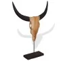 Escultura de calavera de toro de teca 66x15x88 cm de , Figuras, esculturas y estatuas - Ref: Foro24-244566, Precio: 104,56 €,...