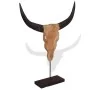Escultura de calavera de toro de teca 66x15x88 cm de , Figuras, esculturas y estatuas - Ref: Foro24-244566, Precio: 104,56 €,...