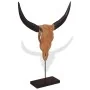 Escultura de calavera de toro de teca 66x15x88 cm de , Figuras, esculturas y estatuas - Ref: Foro24-244566, Precio: 104,56 €,...