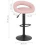 Taburetes de cocina 2 unidades terciopelo rosa von , Küchenhocker - Ref: Foro24-333274, Preis: 110,93 €, Rabatt: %