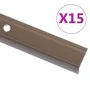 Perfiles de peldaños forma de L 15 uds aluminio marrón 134 cm von , Treppe - Ref: Foro24-146740, Preis: 47,37 €, Rabatt: %