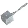 Picas de tierra 2 uds acero galvanizado plateado 14x14x58 cm von , Spikes zur Verankerung im Boden - Ref: Foro24-145445, Prei...