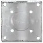 Picas de tierra 2 uds acero galvanizado plateado 14x14x58 cm von , Spikes zur Verankerung im Boden - Ref: Foro24-145445, Prei...