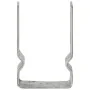 Anclajes de valla 12 uds acero galvanizado plateado9x6x15 cm by , Spikes for anchoring in the ground - Ref: Foro24-145334, Pr...