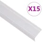Perfiles de peldaños forma de L 15 uds aluminio plata 100 cm by , Stairs - Ref: Foro24-146761, Price: 46,90 €, Discount: %